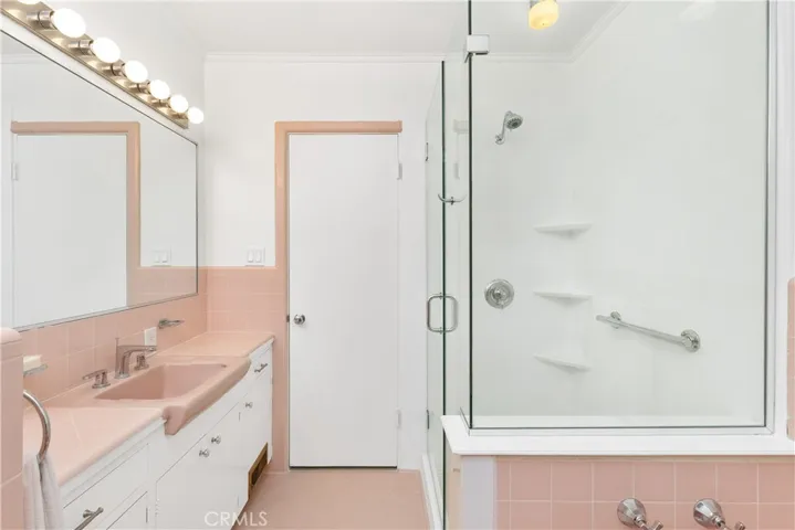 Large shower stall.