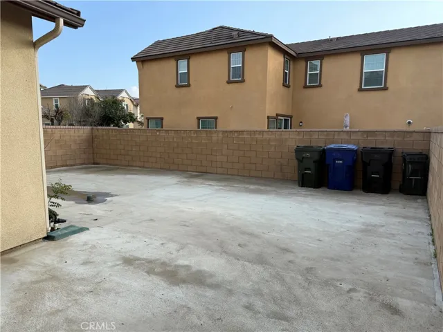 Backyard patio