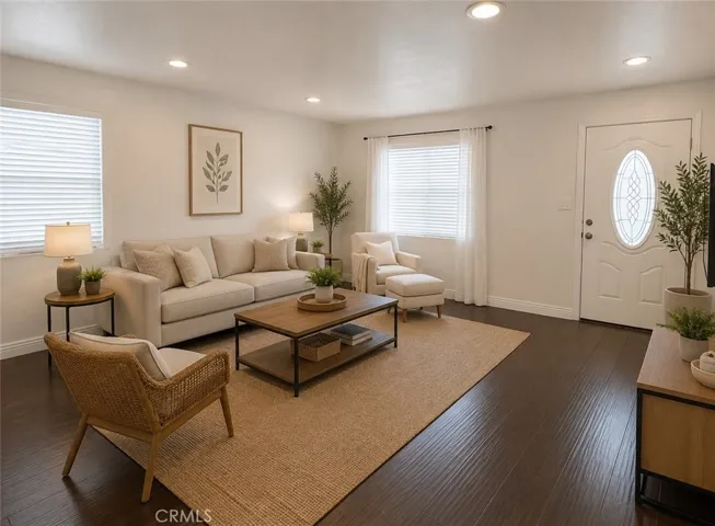 Photo is virtually staged with AI enhancement