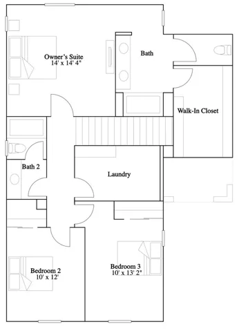 Residence 2 - level 2 floorplan
