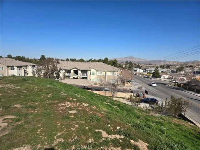 view from top of hill side to next nice complex