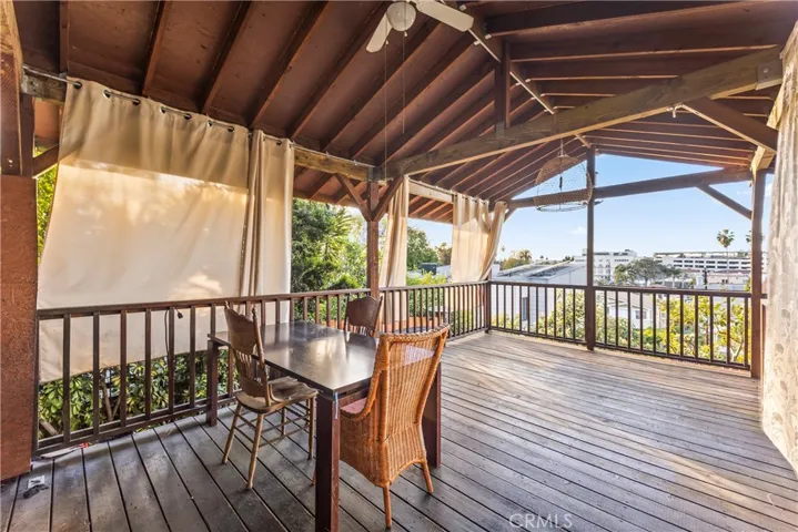 private outdoor deck