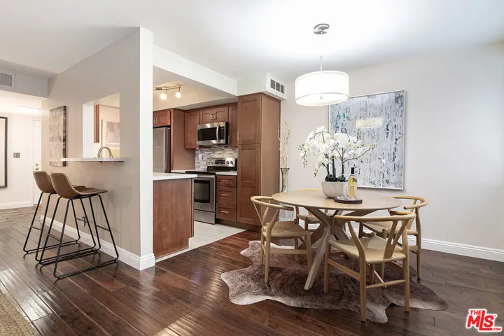 Dining room and kitchen