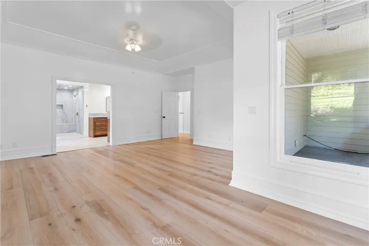 Primary bedroom with back yard/side access