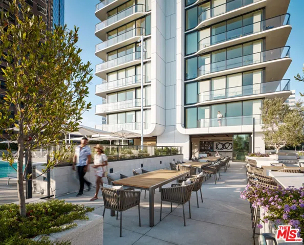 Outdoor lounge with barbeques