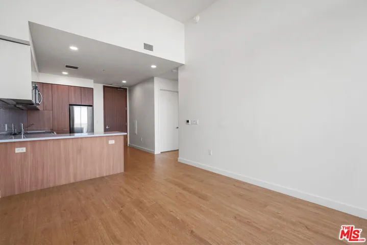 Living room and kitchen