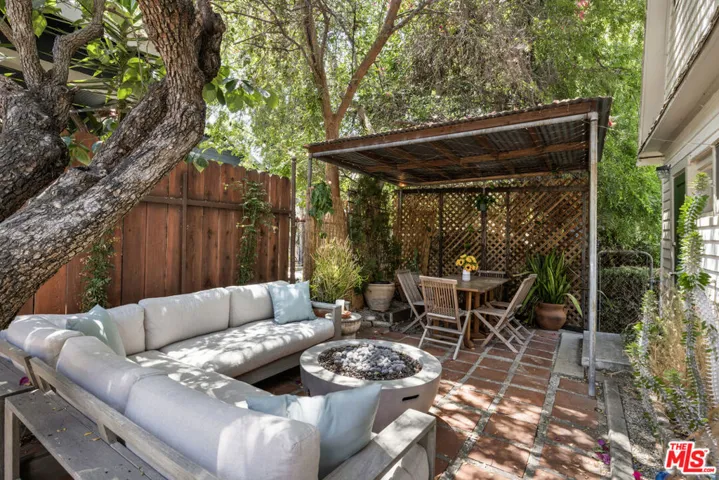 Main house private backyard