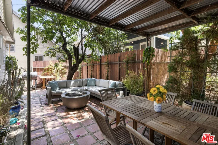 Main house private backyard