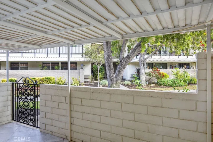 Neighborhood view from the covered front patio.