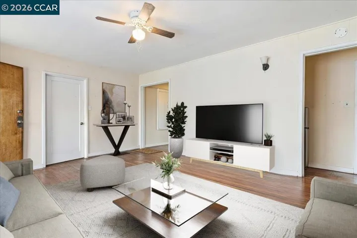 This is an example of the room virtually staged.