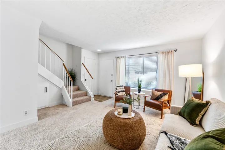 Living room looking towards the front door