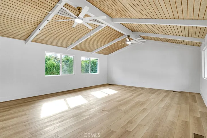 Beam Ceiling - Family Room