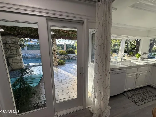 Patio leading to Sparkling Pool & Spa