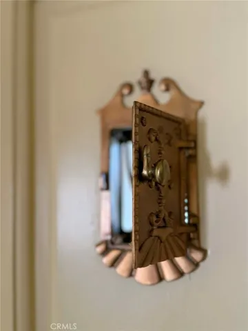 Back side of front door speakeasy