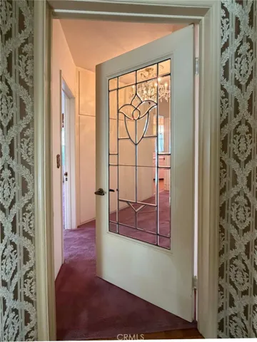 Interior hallway door leading to bedrooms.