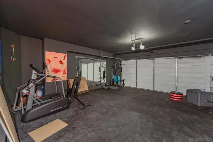 3 car tandem garage.