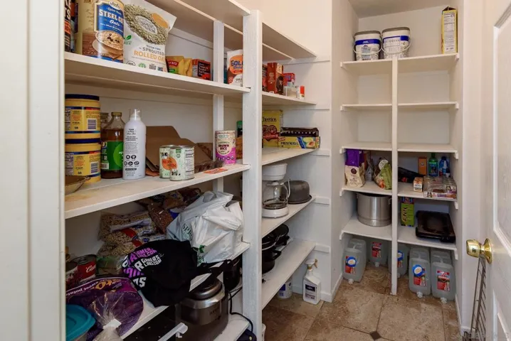 Walk-in pantry.