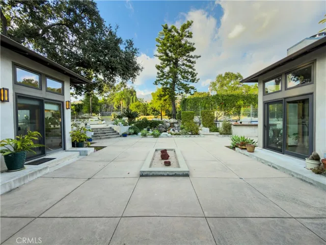Back yard and courtyard