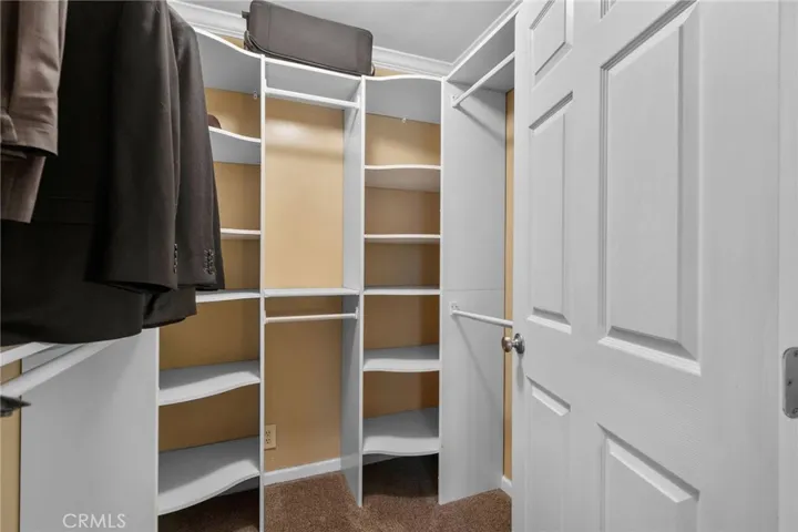 Walk-in closet in Bedroom #1.