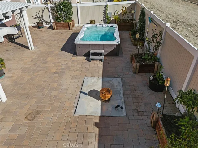 drone image - back yard