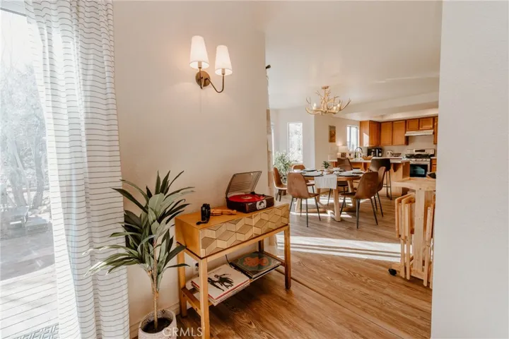 Record player with cozy vinyl collection included