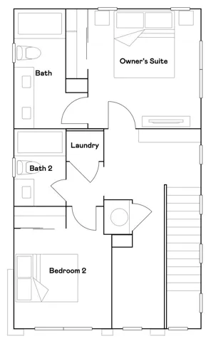 Residence 1 - level 2 floorplan