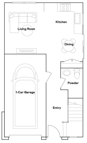 Residence 1 - level 1 floorplan