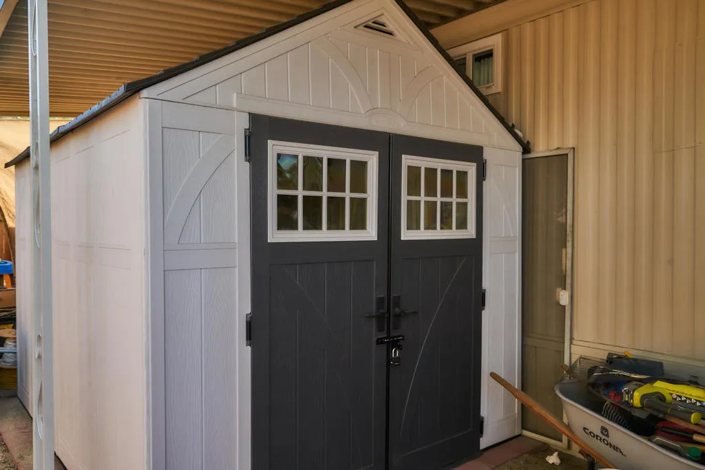 Shed included