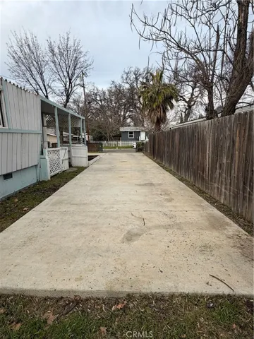 Paved driveway