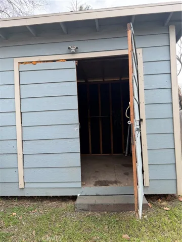 Door of shed open
