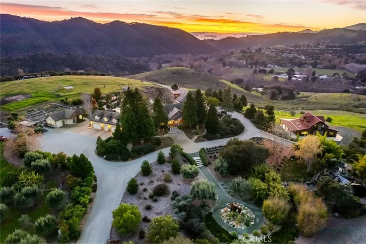 Aerial View at Sunset