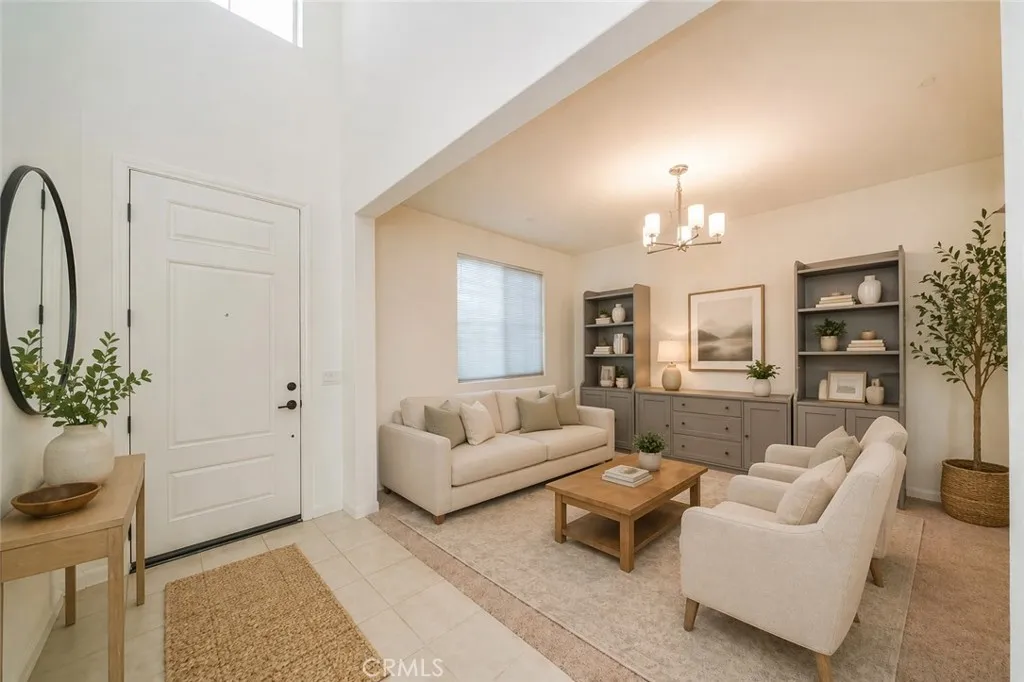 Formal Living Room Digitally Staged 
