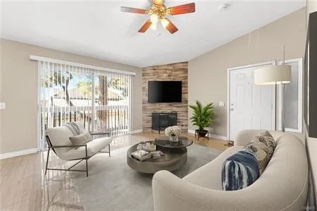 living room (virtually staged)