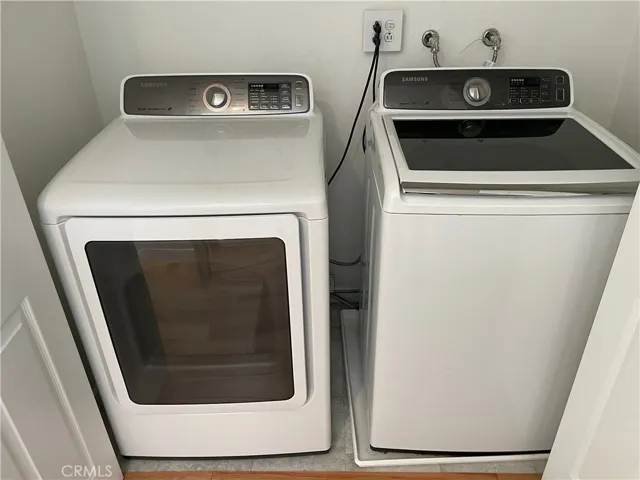 Washer & Dryer in closet right outside of the Upstairs Bedrooms