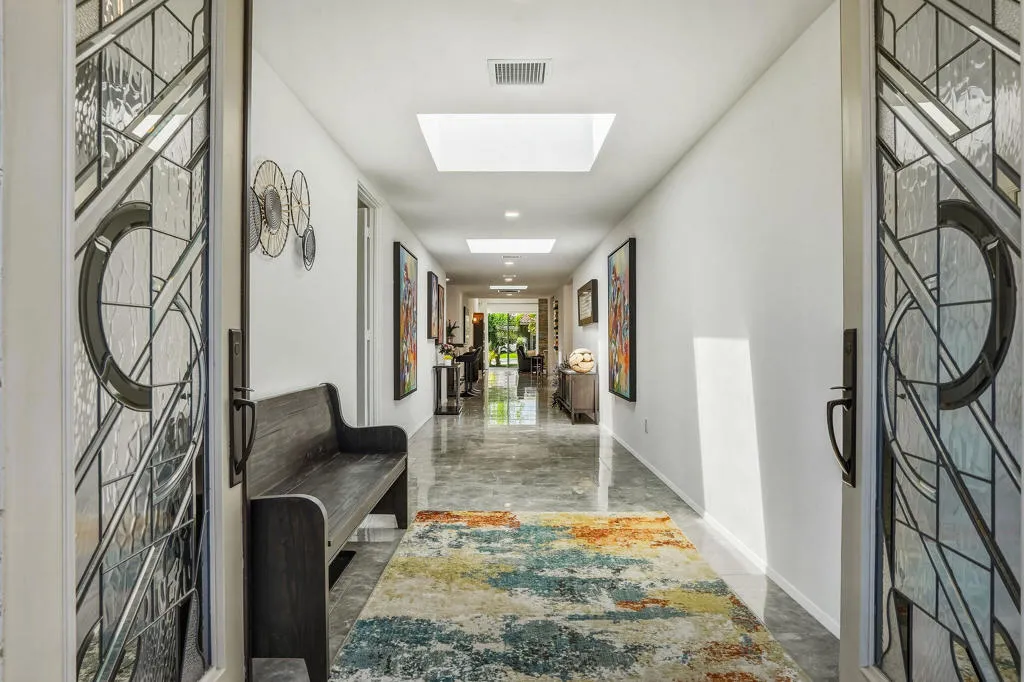 Double Glass Door Entry