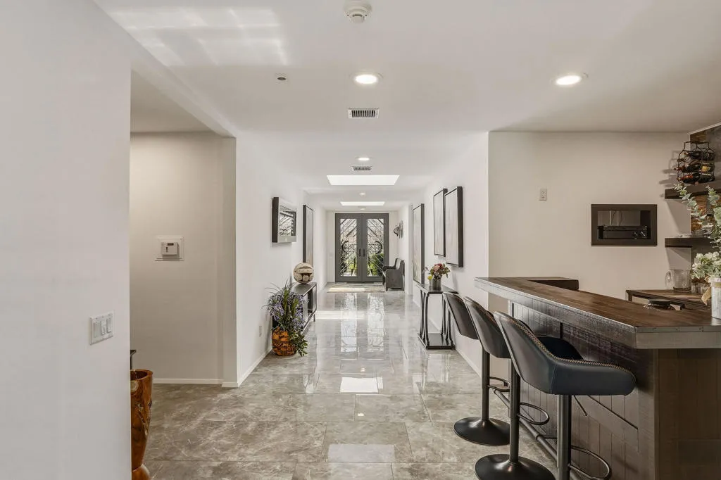 Hallway and Bar Area