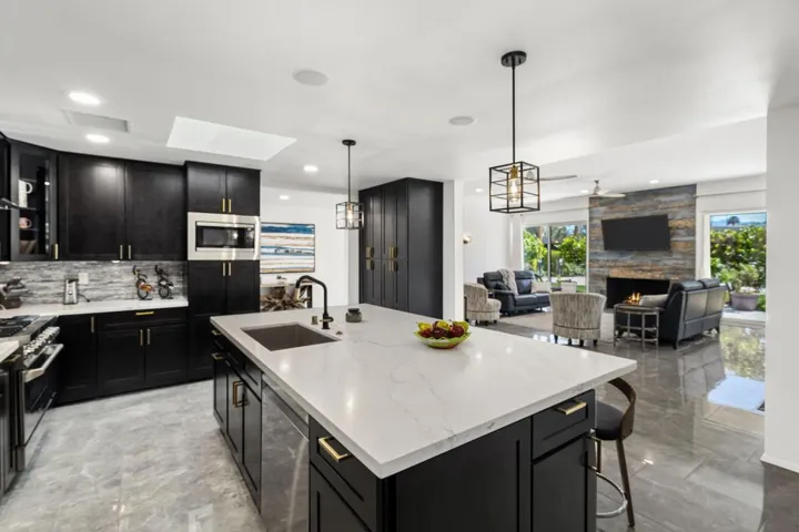 Kitchen Looking into Living Room