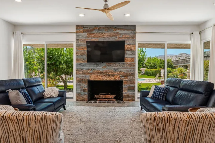 Living Room with Fireplace