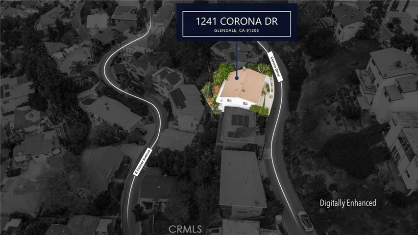 Digitally enhanced image - Aerial View