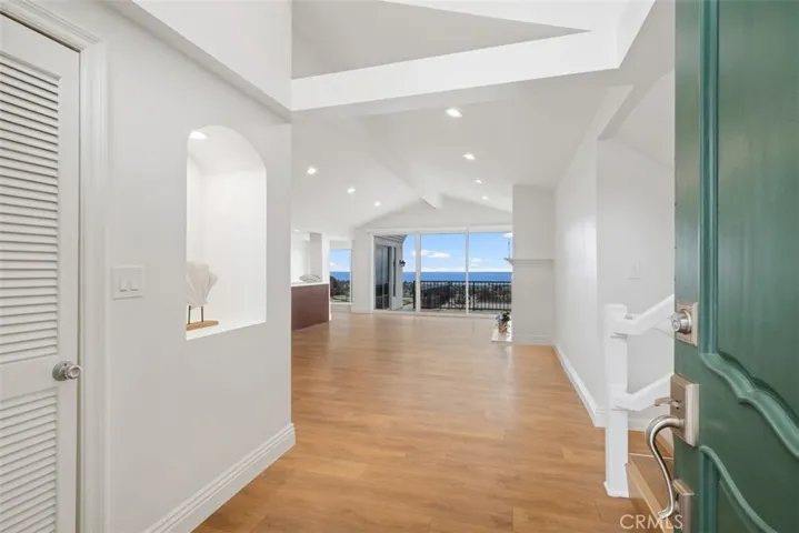 Ocean view from front entry doors