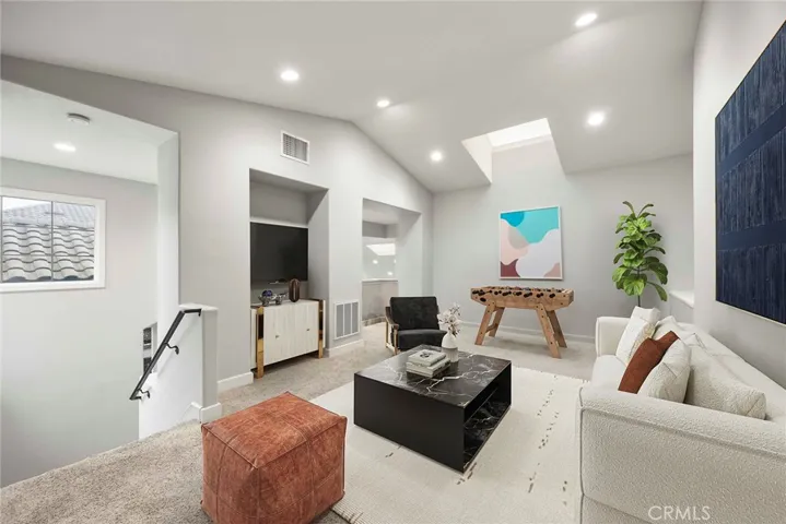 Loft Virtually staged as a bonus room