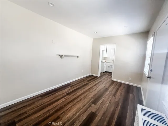 Unit D: Images when vacant in June 2025. Unit is tenant occupied now.
 Living room