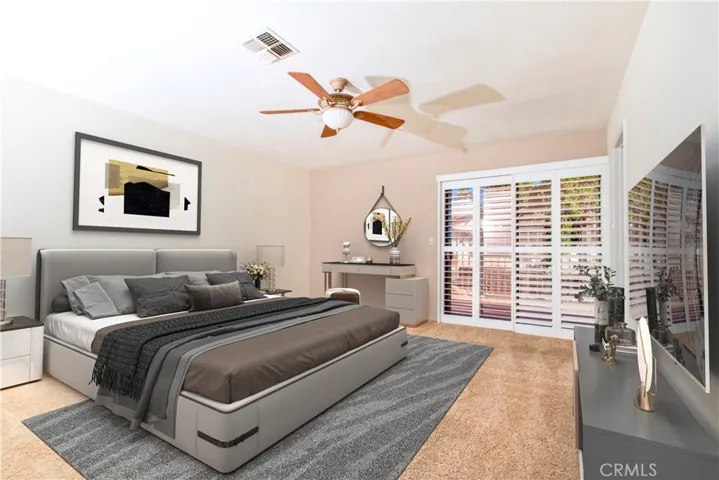Photo is digitally altered to show perspective with furniture. Previous photo is the original.