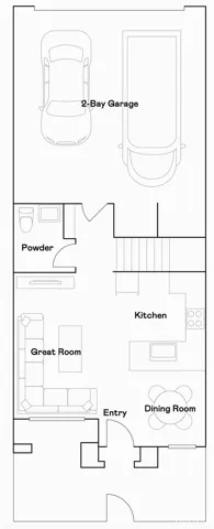 Residence 1 - level 1 floorplan