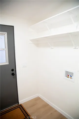 Laundry room and backdoor