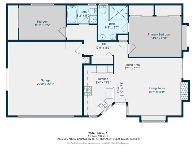 Floor plan with dimensions