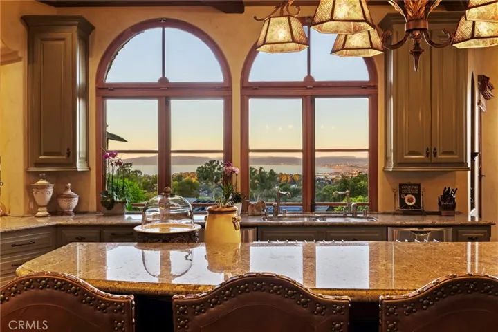 Ocean Views from Kitchen Island