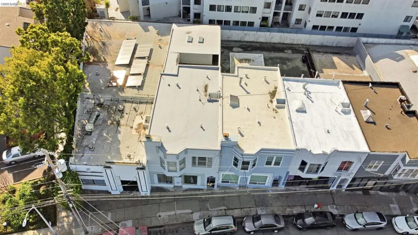 Drone / aerial view of apartment complex