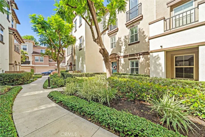 lushly landscaped grounds
