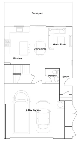 Residence 4 - level 1 floorplan